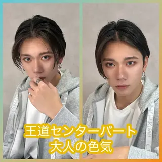 ショート メンズ 新島 涼のヘアスタイル