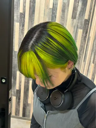 カラー 💀EDEN副店長/ ブリーチ"骨格補正"のヘアスタイル