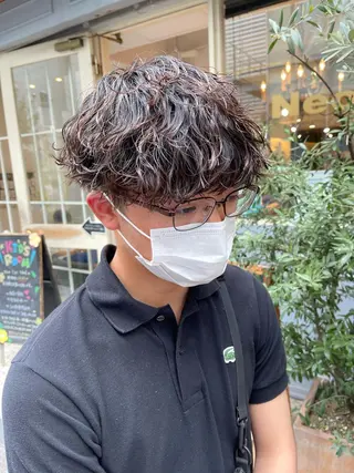 パーマ メンズ 山下 直人のヘアスタイル