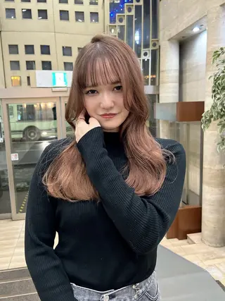 ロング カラー Via officialのヘアスタイル