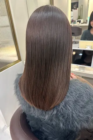 セミロング 代表 玉城孝徳のヘアスタイル