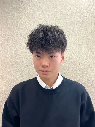 パーマ メンズ 茅ヶ崎パーマ特化/ スパイラル/ハルキのヘアスタイル