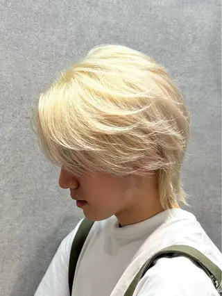 ショート カラー メンズ モデル募集⛓️ 西澤結羽のヘアスタイル