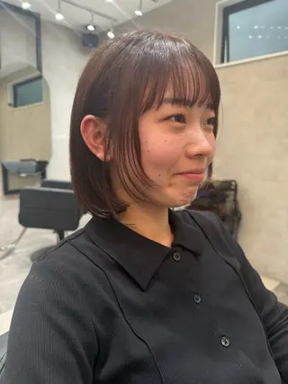 ミディアム 森本峻介 ボブ/透明感カラーのヘアスタイル