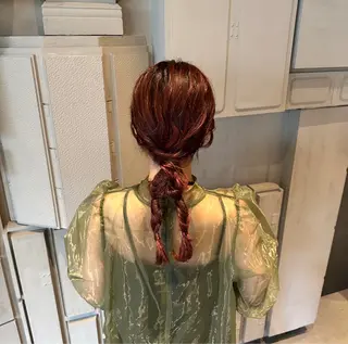 ヘアアレンジ 韓国風/オシャレ /縮毛矯正/滝口琴未のヘアスタイル