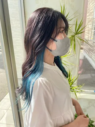 ロング カラー 大口 楓のヘアスタイル