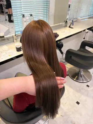 ロング カラー 透明感ベージュカラー 🪞上野🪞AIのヘアスタイル