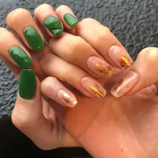 ロング カラー ヘアアレンジ キッズ ネイル マツエク・マツパ 福田 加奈のネイルデザイン