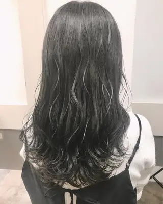 セミロング カラー ヘアアレンジ GiseL天神カラー 髪質改善/ブリーチのヘアスタイル