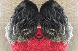 ミディアム カラー ヘアアレンジ アンドウ ユウ/ レイヤーカット/韓国のヘアスタイル