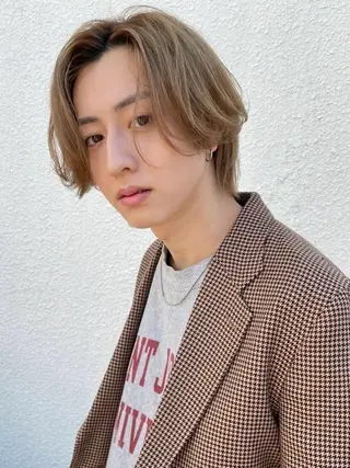 カラー スミレ /メンズ /コーンロウのヘアスタイル