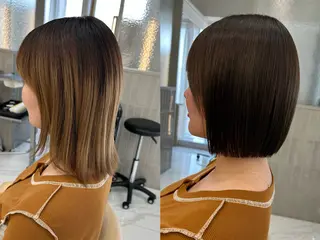 ショート 山田勇真 ボブ/縮毛矯正/金山のヘアスタイル