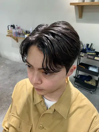 パーマ メンズ パーマ特化/フェザー パーマシャドウ/真生のヘアスタイル