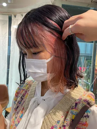 ミディアム カラー 韓国ヘア🦋 MIYUのヘアスタイル