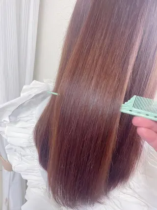 ロング カラー ケアブリーチ /髪質 改善/古橋圭史郎のヘアスタイル