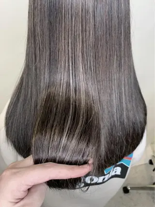 セミロング カラー Lee 甲子園のヘアスタイル