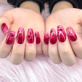 ネイル RIEKO🍒 ワンホン♡推しネイルのネイルデザイン