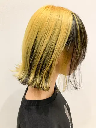 ミディアム 🍀ケアブリーチ カラー🍀坂井のヘアスタイル