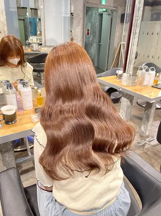 ロング カラー 赤み消しカラー 🍀JUNKIのヘアスタイル