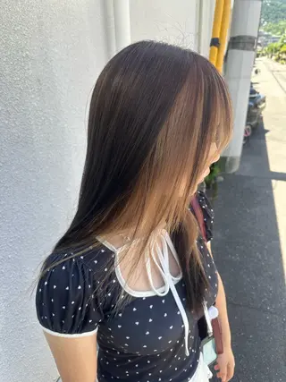 ロング 安達 望のヘアスタイル