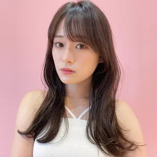 セミロング カラー 🫧透明感ヘア🫧 🧸竹花　彩希🧸のヘアスタイル