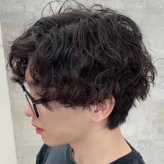 メンズ 新宿/韓国メンズ RIKUパーマのヘアスタイル