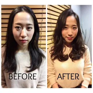 ロング 苅田 茂樹のヘアスタイル