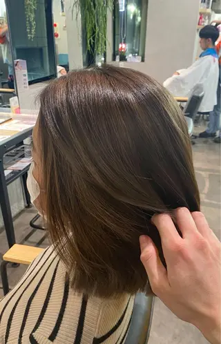 ミディアム カラー お洒落カジュアル🍃 まなとのヘアスタイル