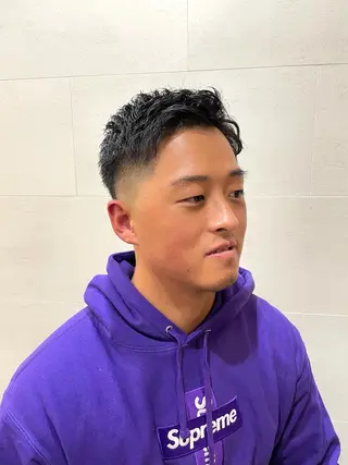 ショート メンズ Graceful BarBer platinum所属・無料メンズカット💈 遠山泰輝のヘアスタイル