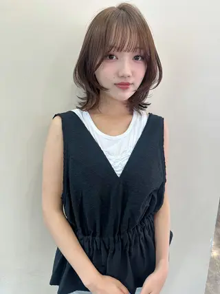 ミディアム 鎌倉 彩のヘアスタイル