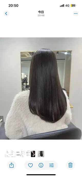 セミロング カラー akane/ベージュ /オリーブ/ブラウンのヘアスタイル