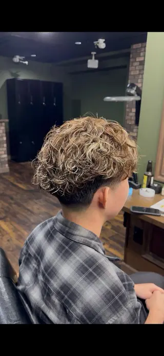 パーマ メンズ 川崎 健翔のヘアスタイル