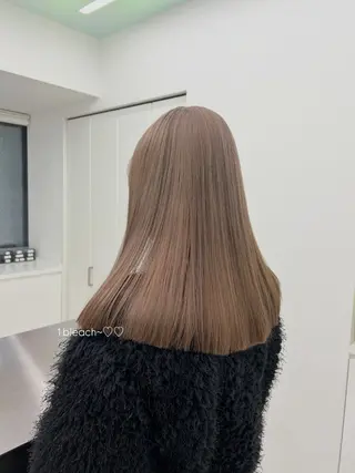 カラー 透ける透明感カラー 🤍anju🎀のヘアスタイル