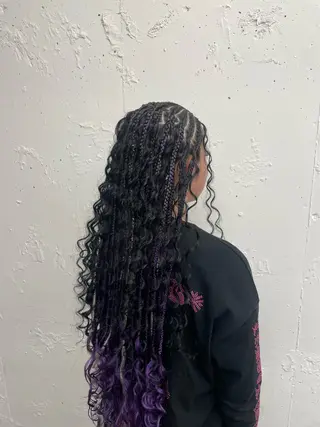 ヘアアレンジ コーンロウ／ブレイズ SYUのヘアスタイル