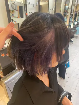 ミディアム カラー ヘアアレンジ 目黒 碧人のヘアスタイル