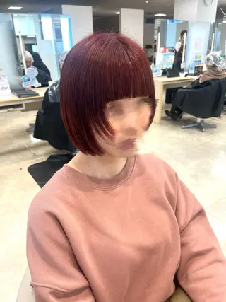 ショート カラー 暖色専門美容師🎀 お客様満足度◎のヘアスタイル