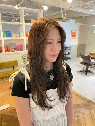 ロング カラー Ogata Marinaのヘアスタイル