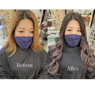 ロング カラー 羽エクステ🩷 🤍まき🤍のヘアスタイル