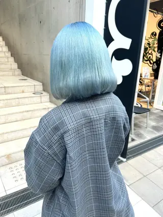 ミディアム 艶髪ハイトーンカラー ☆MASAのヘアスタイル