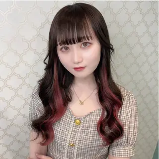 ロング 甘辛地雷☘韓国系❦ エクステNo1♡ルナのヘアスタイル