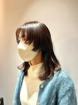 セミロング カラー ROCCOeast Rukaのヘアスタイル