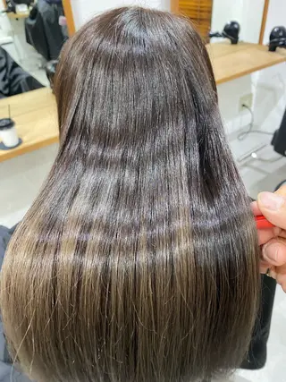 ロング カラー 銀座⚜️【脱白髪染め 美髪矯正】トグチのヘアスタイル