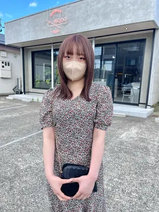 ミディアム カラー mood tatemachiのヘアスタイル