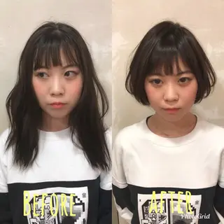 ショート レイヤーカット✂︎池 袋個室サロンkumaのヘアスタイル
