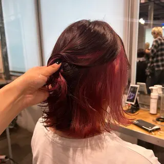 ミディアム カラー IS所属・横浜美容室/透明感 カラー/レイヤーのヘアスタイル