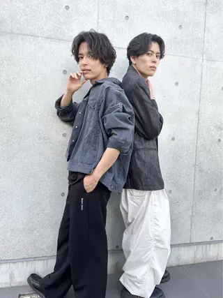 ミディアム パーマ メンズ 🔥メンズ特化🔥 藍斗のヘアスタイル