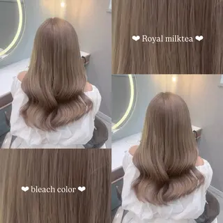 セミロング カラー 𝑴𝑰𝑨🎀赤髪 /ピンク/髪質改善のヘアスタイル