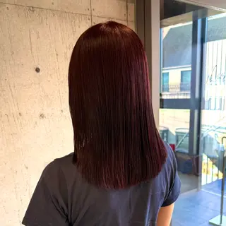 ロング カラー 透明感/血色カラー/ 似合せレイヤー/ゆいのヘアスタイル