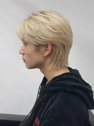 カラー メンズ PELE所属・カットモデル無料‪ レイヤー、ボブ森龍哉のヘアスタイル