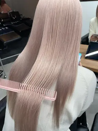 ロング カラー 韓国/ハイトーン/ ボブ🎀MIKU🎀のヘアスタイル